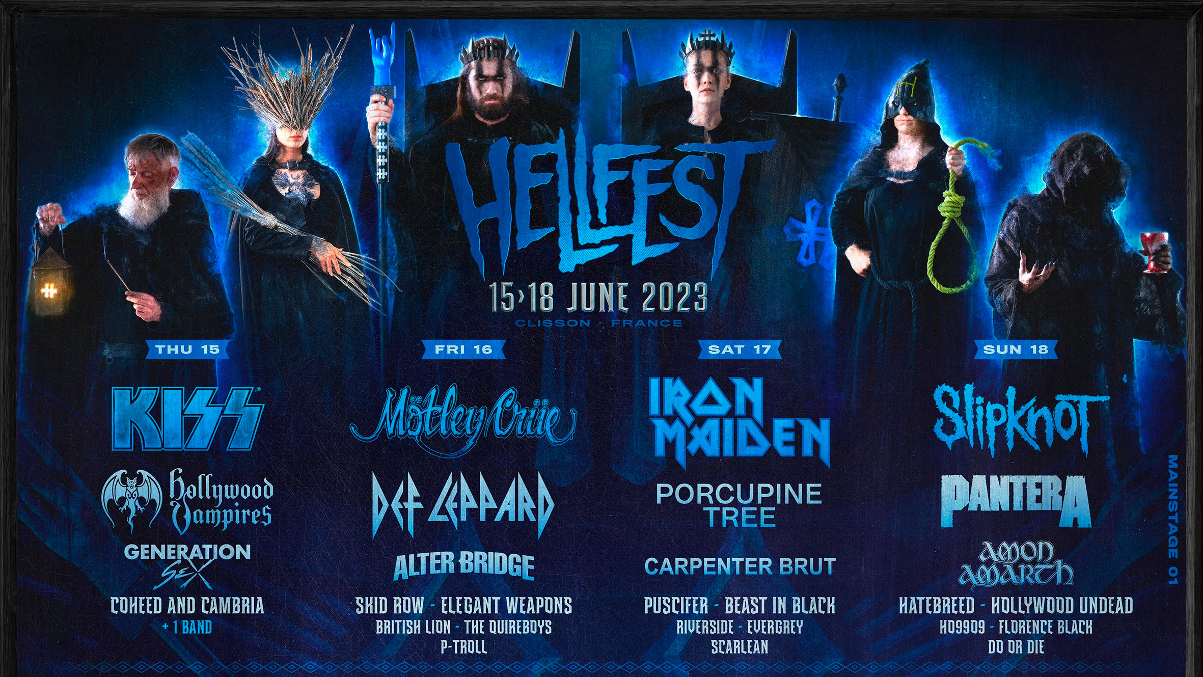 Hellfest 2025 Lineup Poster Dacie Dorothy